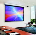 Montaż sufitowy ekranu projekcyjnego Suprema Andromeda Elegant IM 200x125 (16:10) w sali konferencyjnej