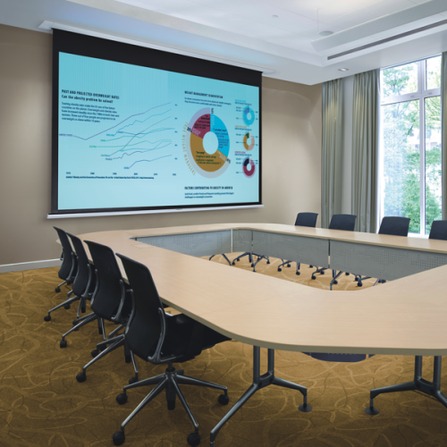 Ekran Suprema Polars Pro 220x138cm idealny do sali konferencyjnej