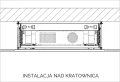 Instalacje projektora na kratownicy w windzie Suprema LIFT-SU1000