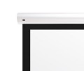 Ekran elektryczny Kauber White Label 210x118cm z czarnymi ramkami 5cm