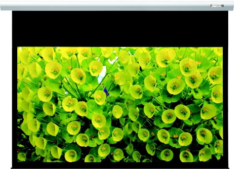 kran projekcyjny Suprema Andromeda Elegant IM 332x187cm (16:9) z wbudowanym silnikiem elektrycznym do kina domowego.